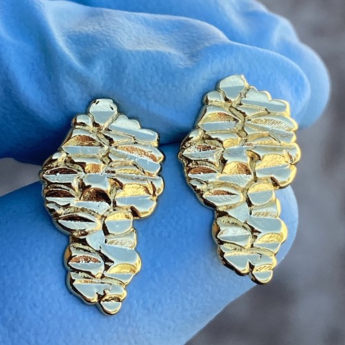 14k gold plated nugget - plated,