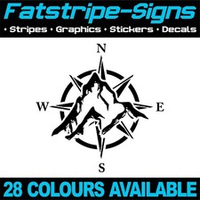 MOUNTAIN & COMPASS STICKERS