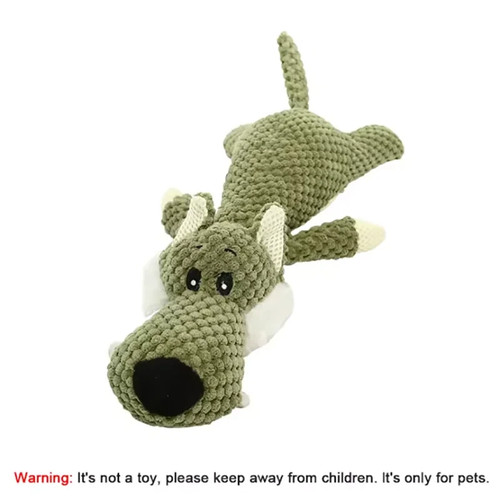 Plush squeaky dog toy - dog,