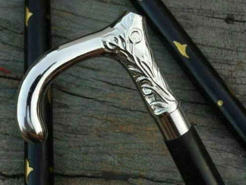Silver derby curved - curved, handle