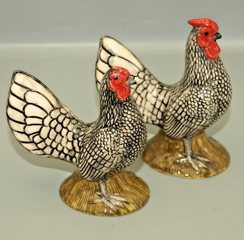 Quail pottery maran cockerel - quail,