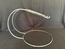 Unusual Design Tilting Chrome Wedding Cake Stand - Two Tier