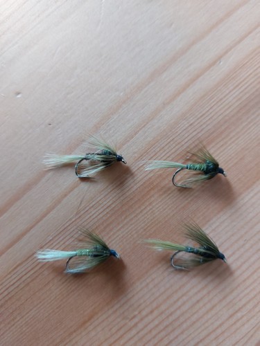 Cruncher flies olive size - cruncher, 10s