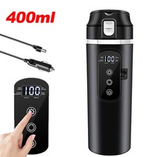 12V/24V Electric Kettle Car Heating Cup 400ml Thermos With Smart Touch Screen UK