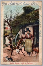 SOCIAL HISTORY Postcard Welsh