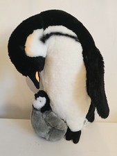 LARGE 17" Emperor Penguin & Baby Plush Soft Toys Stuffed Animal gorgeous
