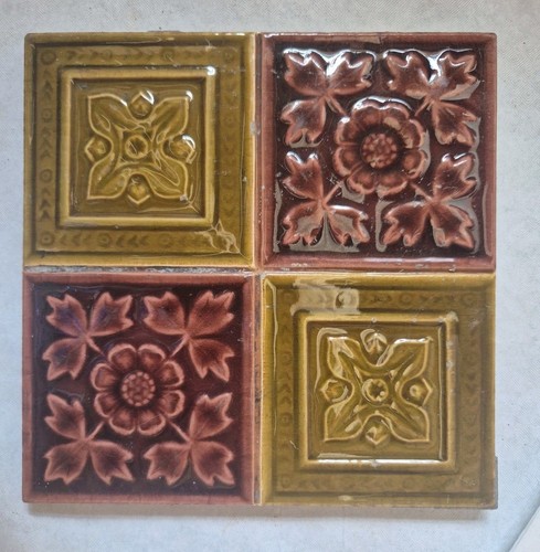 Antique tile majolica - antique,