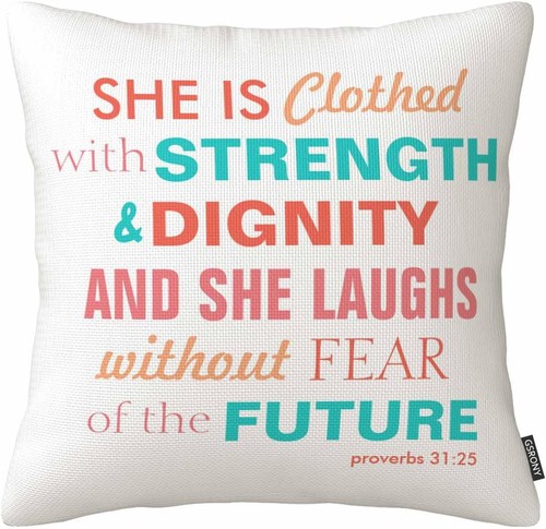 Quote print throw pillow - print,