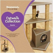 Rosewood CatWalk Seattle Multi Level Cat Post - NQP