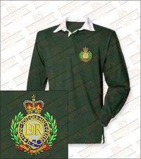 Royal Engineers Embroidered Crested Premium Long Sleeved Rugby Shirt