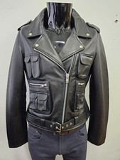 Women leather jacket biker - women's,