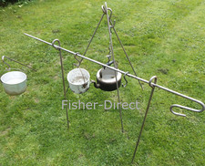 Cooking tripod chains, hooks