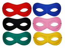 Super Hero Mask Masks One Size Adult Child on Elastic Fancy Dress Red Black etc