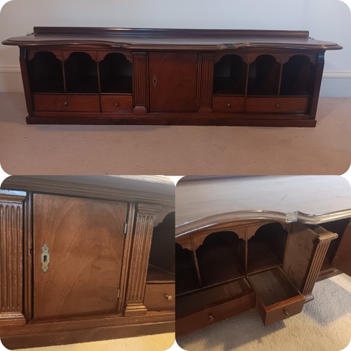 Edwardian solid mahogany - mahogany, desk
