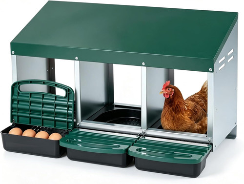 Roll away chicken nesting box - away,