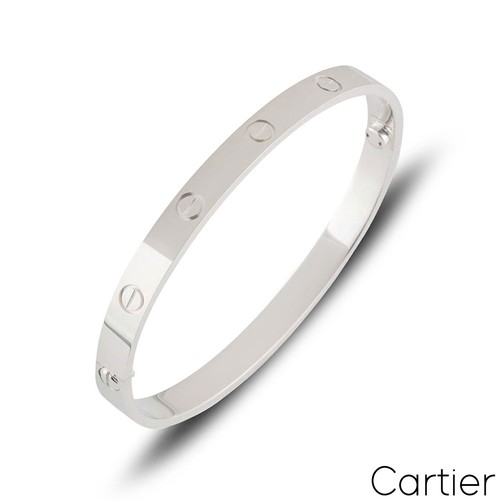 Cartier white gold plain - gold,