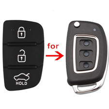 Key Fob Button Pad Compatible with Hyundai ix20 ix30 ix35 ix45 Aftermarket Part