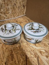 Pair Of Vintage Portmeirion * Birds Of Britain * Caderole Dishes 
