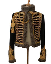 Military Napoleonic Hussar Jacket Tunic Pelisse Jimi Hendrix