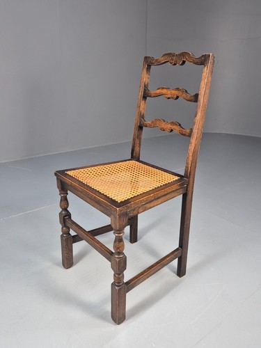 Vintage oak dining chair - oak,