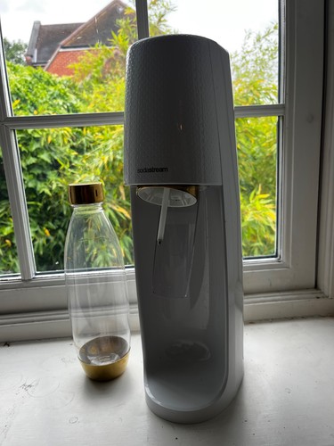 White soda stream machine - soda, and