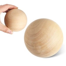 9CM Solid Wooden Ball Round