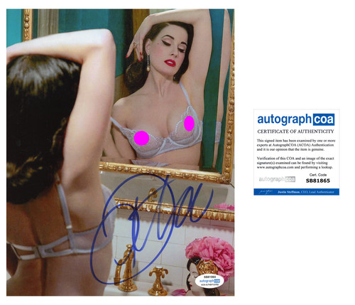 Dita von teese signed - von,