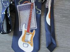Electric Car with Amplifier Band Music Musician Novelty tie by Sette & Bello
