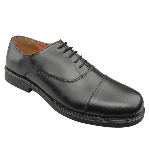 Black leather cadet shoes - black,