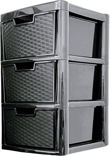 Plastic storage drawers unit - plastic,