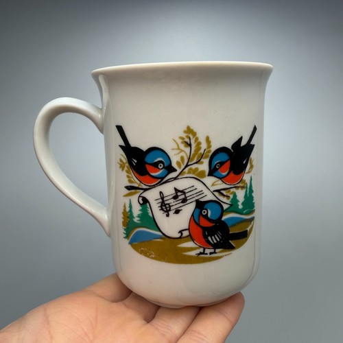 Vintage soviet porcelain mug - vintage,