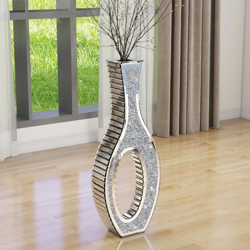 Tall floor vase crushed - 30'',