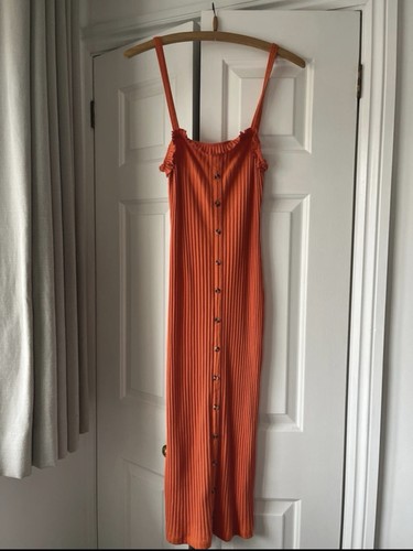 Orange asos dress - orange,