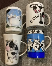 Funny friesian cow mugs - cow,
