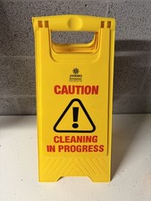1 x NEW "A" Frame Wet Floor & Cleaning In Progress Warning Hazard Sign 