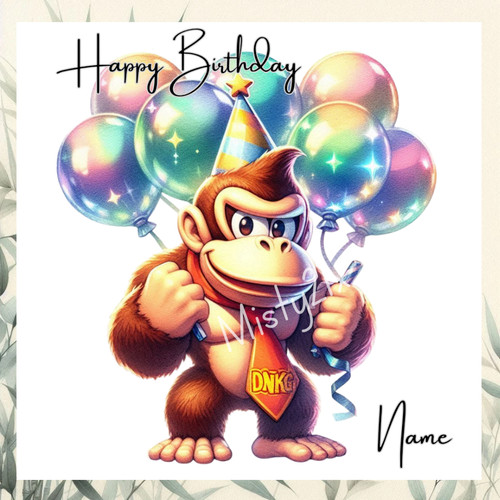 Personalised donkey kong - personalised,