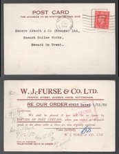 1950 KGVI WJ Furse & co. 1d