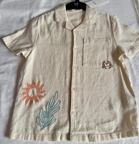 Linen blend cream summer - linen,