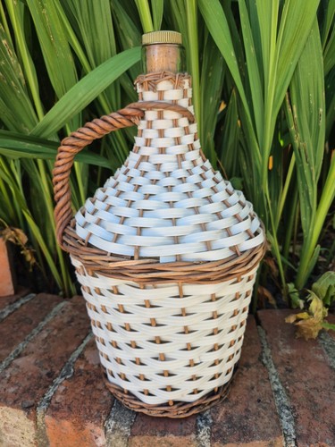 Vintage french woven wicker - french,