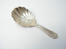 ANTIQUE ART NOUVEAU SOLID STERLING SILVER TEA CADDY SPOON COFFEE SCOOP
