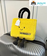Jellycat Yellow Shopping Bag Christmas NWT X Selfridges UK Exclusive Dust Bag