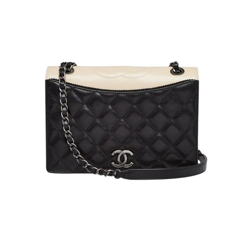 Chanel black beige quilted - chanel,