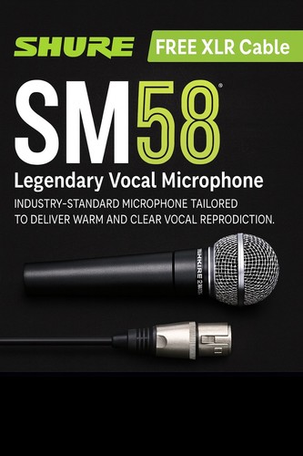 Shure sm58 dynamic - shure, cardioid