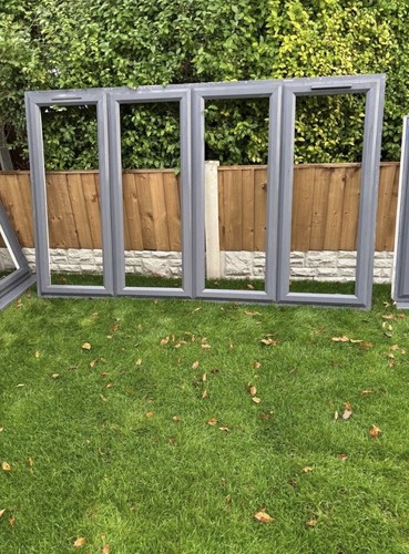 Grey white upvc - on, windows