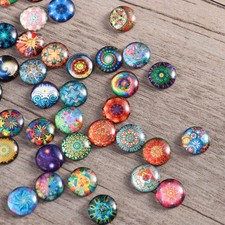200 Pcs Glass Mixed Round