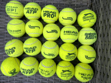 20 used tennis balls for games or Dogs – all good quality