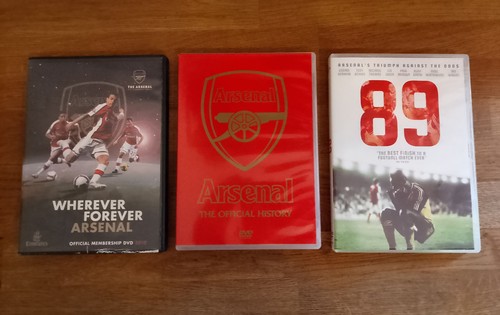 Dvd arsenal football - x3,