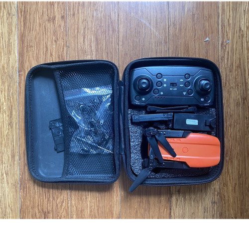 Orange foldable quadcopter - foldable, rc