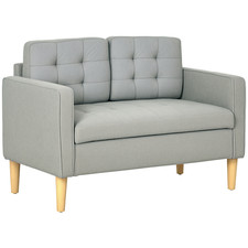 HOMCOM Compact Loveseat Sofa 2
