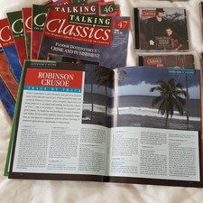 10 x talking classics Editions 40-49 audio 2 disc CD books with magazines 